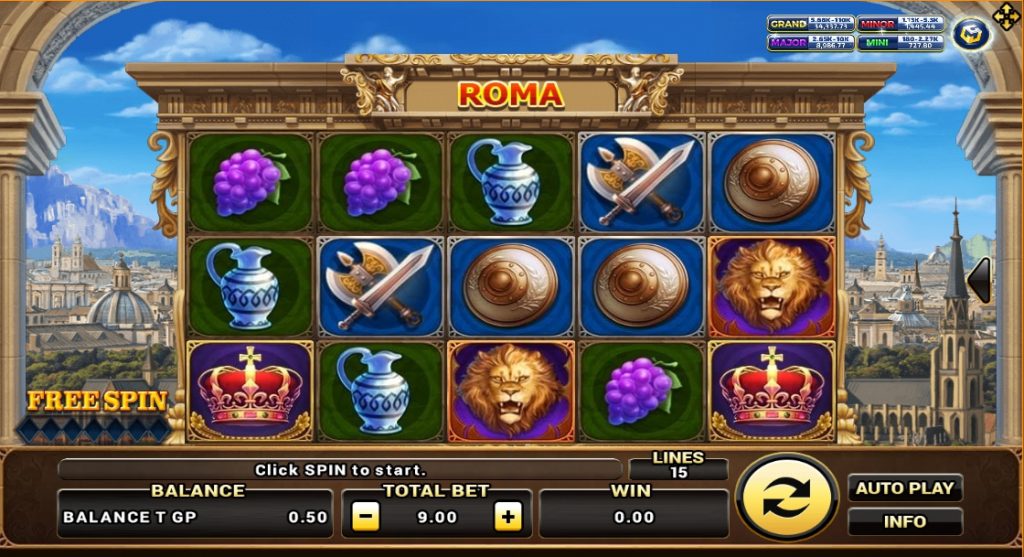 SLOT ROMA การเดิมพันเกมสล็อตค่าย JOKER บนเว็บพนัน SBOBET